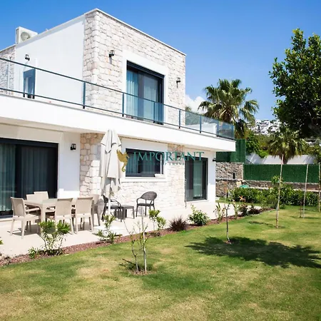Bd498- 4 With Private Pool In Gumusluk Villa Bodrum
